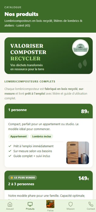 Felice, catalogue produits